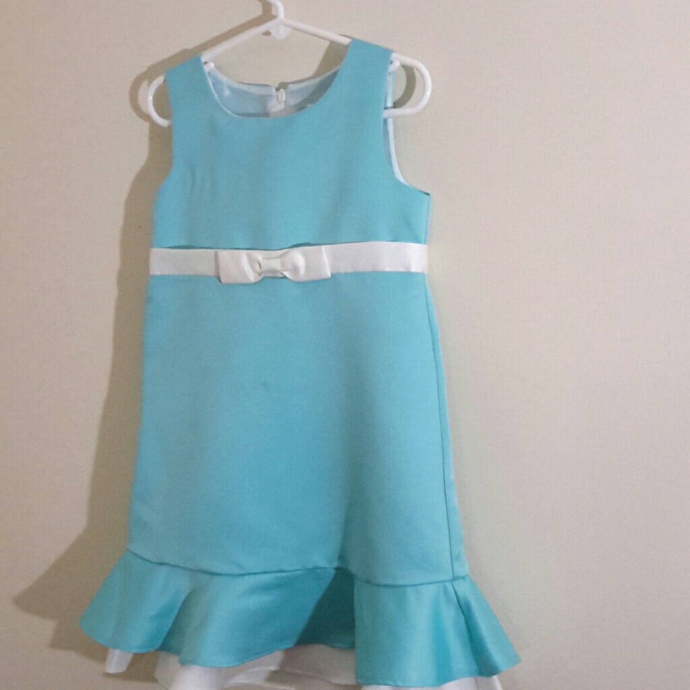 Girl's satin Easter dress